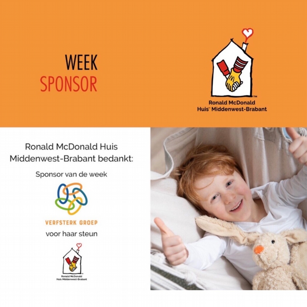 Sponsor van de week bij Ronald McDonald Huis MiddenWest-Brabant